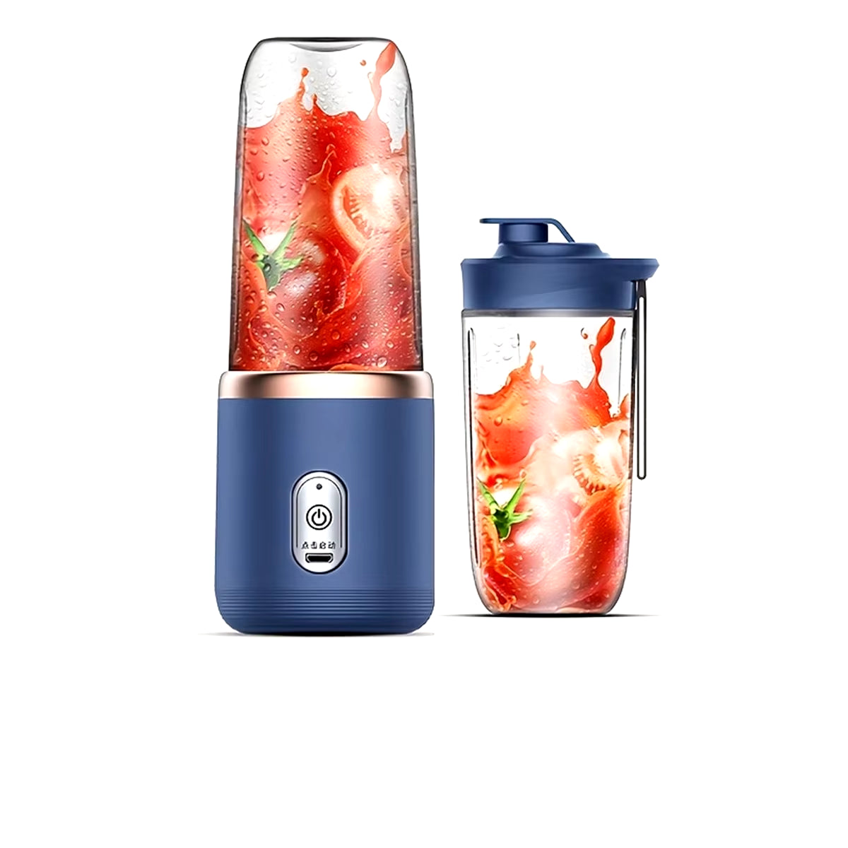Portable Blender Bottle Electric 6 Blades Multifunction Juice Blender Fresh Juice Smoothie Blender Ice Crushcup Food Processor