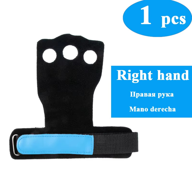 Leather Gymnastic Hand Grips Weightlifting Workout Gym Gloves Palm Protection Wrist Wrap Fitness Training Hand Blisters