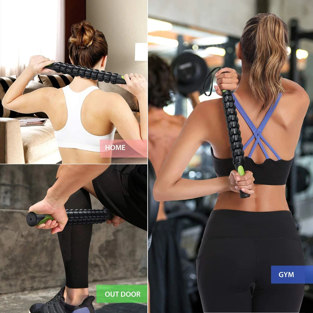 Muscle Roller Stick for Athletes- Body Massage Sticks Tools- for Relief Muscle Soreness,Cramping,Help Legs and Back Recovery