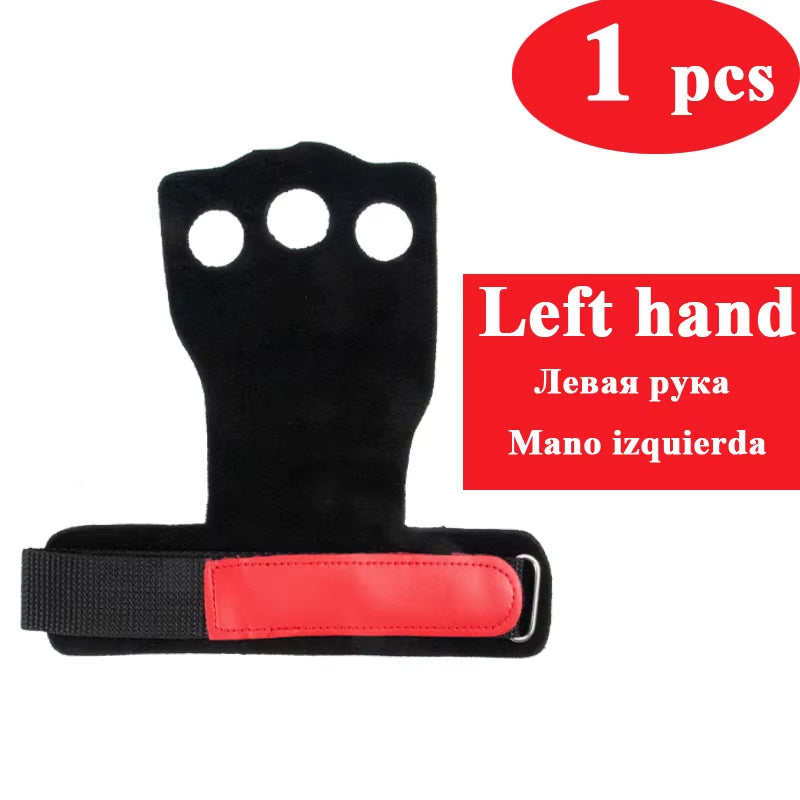 Leather Gymnastic Hand Grips Weightlifting Workout Gym Gloves Palm Protection Wrist Wrap Fitness Training Hand Blisters