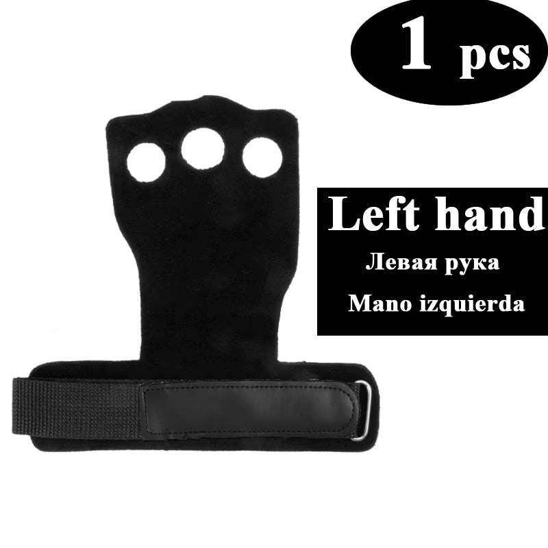 Leather Gymnastic Hand Grips Weightlifting Workout Gym Gloves Palm Protection Wrist Wrap Fitness Training Hand Blisters