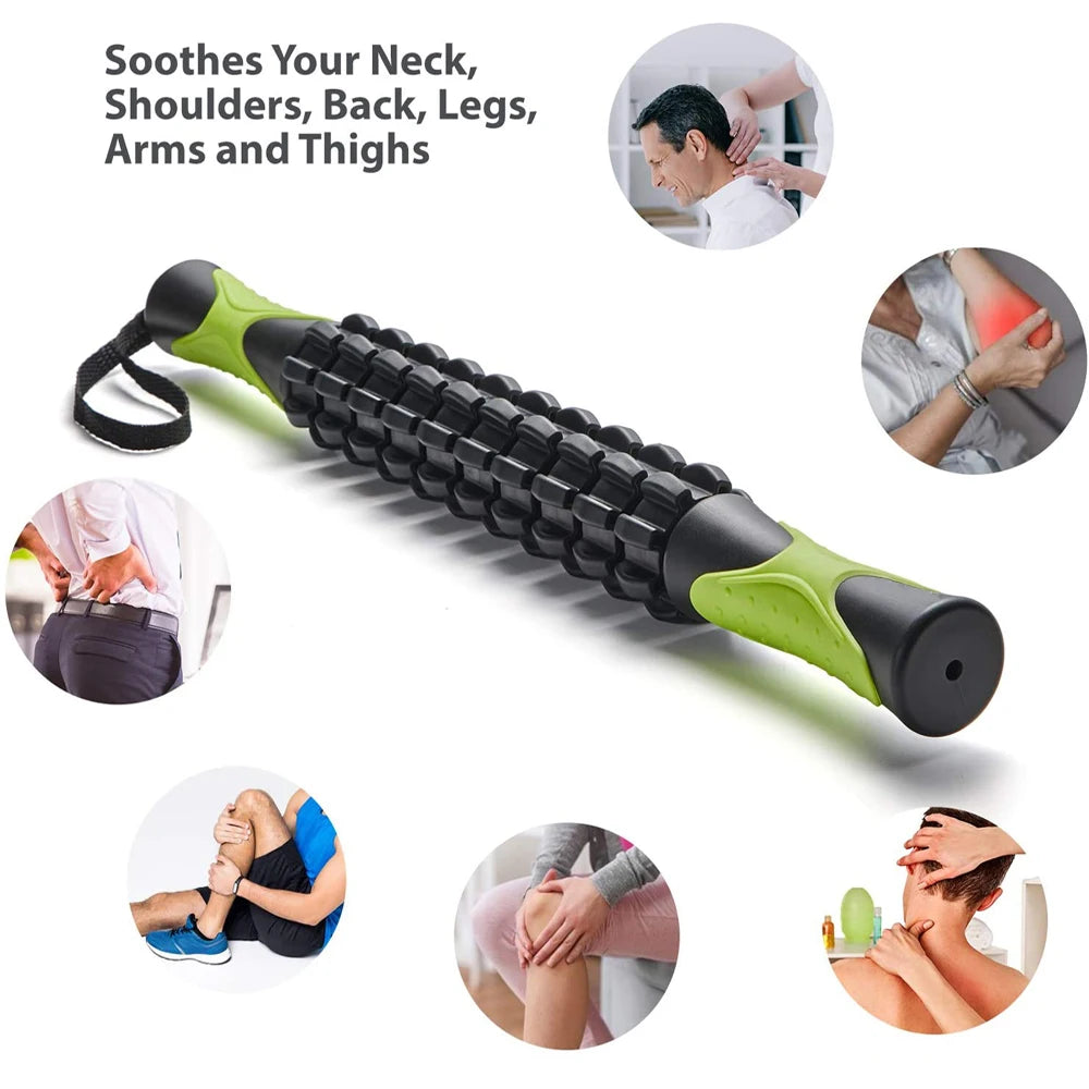 Muscle Roller Stick for Athletes- Body Massage Sticks Tools- for Relief Muscle Soreness,Cramping,Help Legs and Back Recovery
