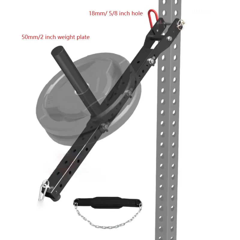 Multi Use Belt Squat Attachment,Adjustable Length Belt, Squat System, Squat Machine,Lever Lifting Belt,Lever Arms