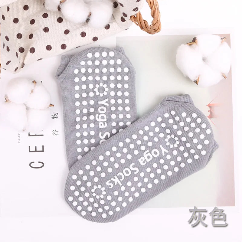 Yoga Socks Professional anti Slip Socks Woman Sport Sweat-Absorbent Breathable Pilates Socks Gym Fitness Sports Cotton Socks