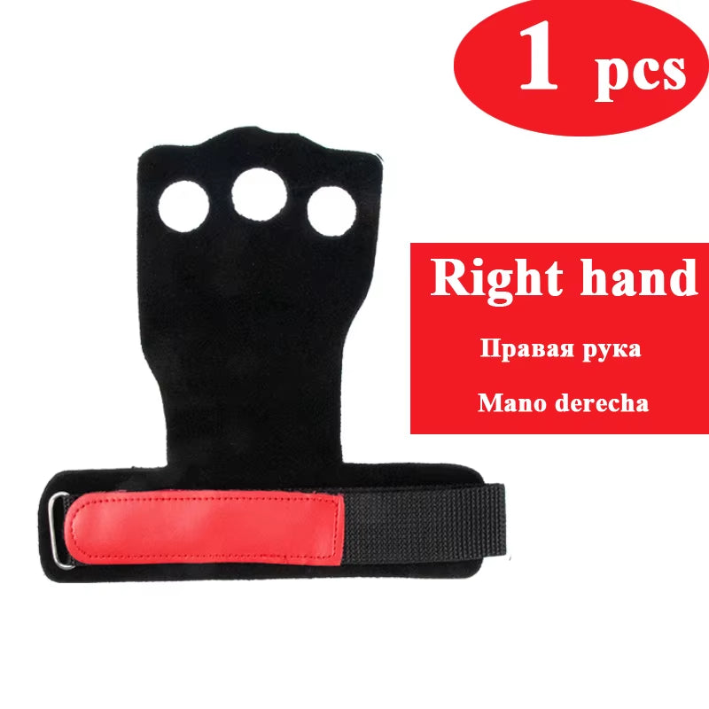 Leather Gymnastic Hand Grips Weightlifting Workout Gym Gloves Palm Protection Wrist Wrap Fitness Training Hand Blisters