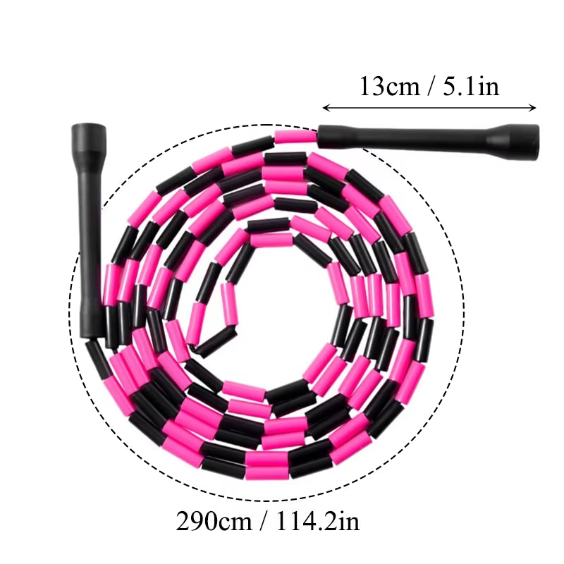 Durable 290CM Adjustable Nylon Jump Rope - Professional Skipping Rope for Kids & Adults, Ideal Portable Fitness Equipment for Cardio Workouts