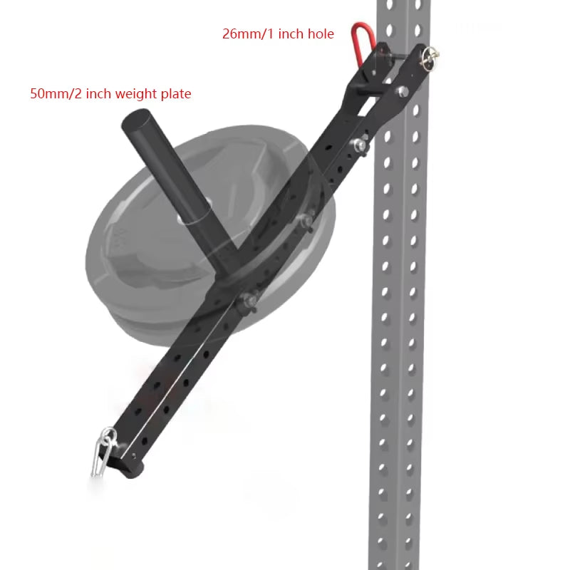 Multi Use Belt Squat Attachment,Adjustable Length Belt, Squat System, Squat Machine,Lever Lifting Belt,Lever Arms